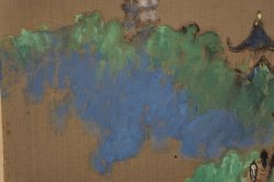 Hasaguro silk painting 1900s craft