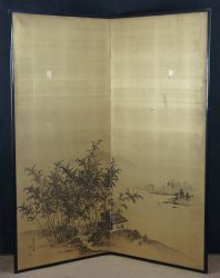 Minimalist Zen landscape 1900