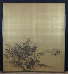 Minimalist Zen landscape 1900