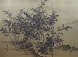 Minimalist Zen landscape 1900