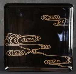 Wajima tray art 1950