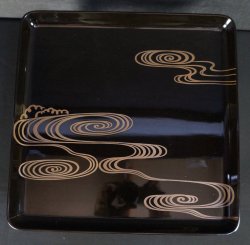 Wajima tray art 1950