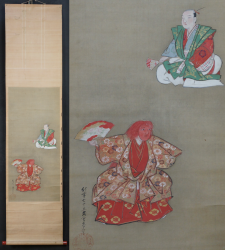 Kabuki scroll 1880