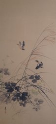 Suzume and wild flowers 1900