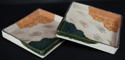 Sushi plate ceramic 1980