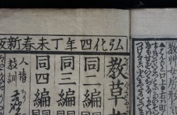 Antique E-hon woodblocks 1848