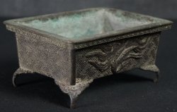 Ikebana basin vase 1880 Suiban