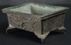 Ikebana basin vase 1880 Suiban