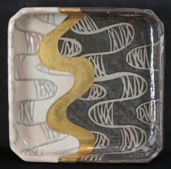Abstract Sushi plate 1980