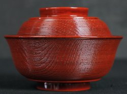 Aka-nuri Miso bowl 1900