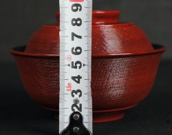 Aka-nuri Miso bowl 1900