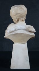 Alabaster bust sculpture 1900