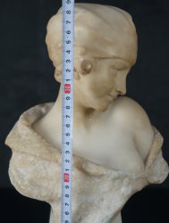 Alabaster bust sculpture 1900