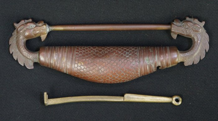 Antique bronze lock 1800