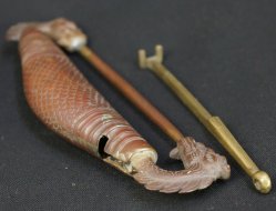 Antique bronze lock 1800