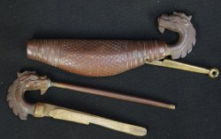 Antique bronze lock 1800