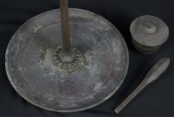 Antique bronze Shokudai 1800
