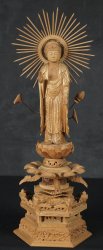 Japan Butsudan carving 1970 E