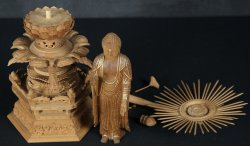 Japan Butsudan carving 1970 E