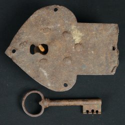 Antique chest padlock 1800