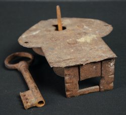 Antique chest padlock 1800