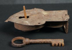 Antique chest padlock 1800