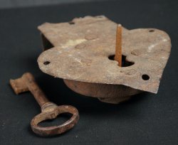 Antique chest padlock 1800