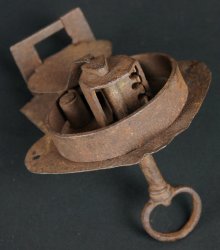 Antique chest padlock 1800