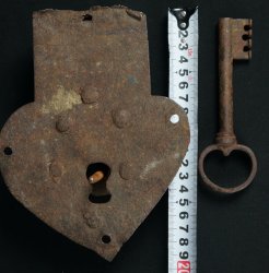 Antique chest padlock 1800