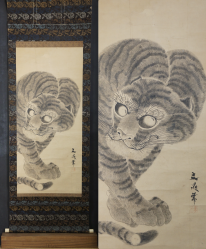 Antique Edo Bunchou tiger 1800