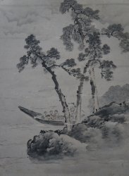 Antique Fuji and Taka Sumi-e 1750