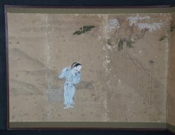 Antique Genji screen 1700