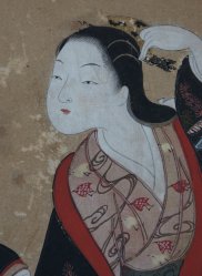 Antique Genji screen 1700