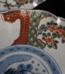 Antique Imari plate set 1800