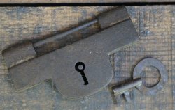 Antique Japan iron Kagi 1800