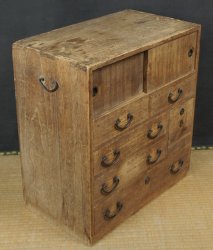 Antique Kiri wood Tansu 1850