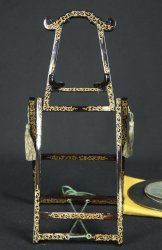 Antique Kyodai mirror 1850 Edo