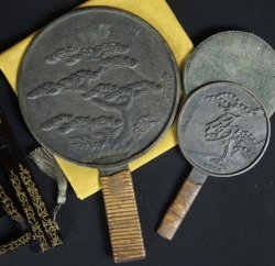 Antique Kyodai mirror 1850 Edo