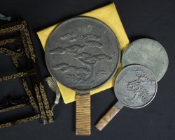 Antique Kyodai mirror 1850 Edo