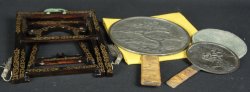 Antique Kyodai mirror 1850 Edo