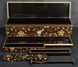 Antique Maki-e jewelry box 1880