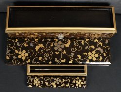 Antique Maki-e jewelry box 1880