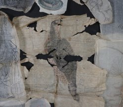 Antique manuscript sketch 1800