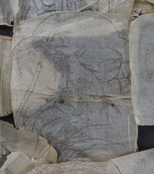 Antique manuscript sketch 1800