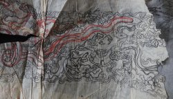 Antique manuscript sketch 1800