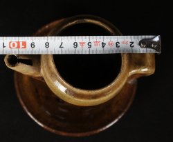 Antique Oribe oil lamp 1880