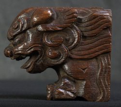 Antique Shishi carving1880