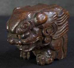 Antique Shishi carving1880