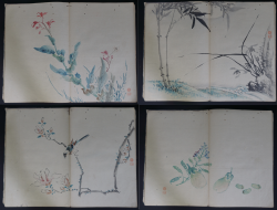 Antique sketchbook manuscript 1800