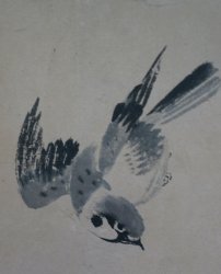 Antique Sumi-e ink 1800